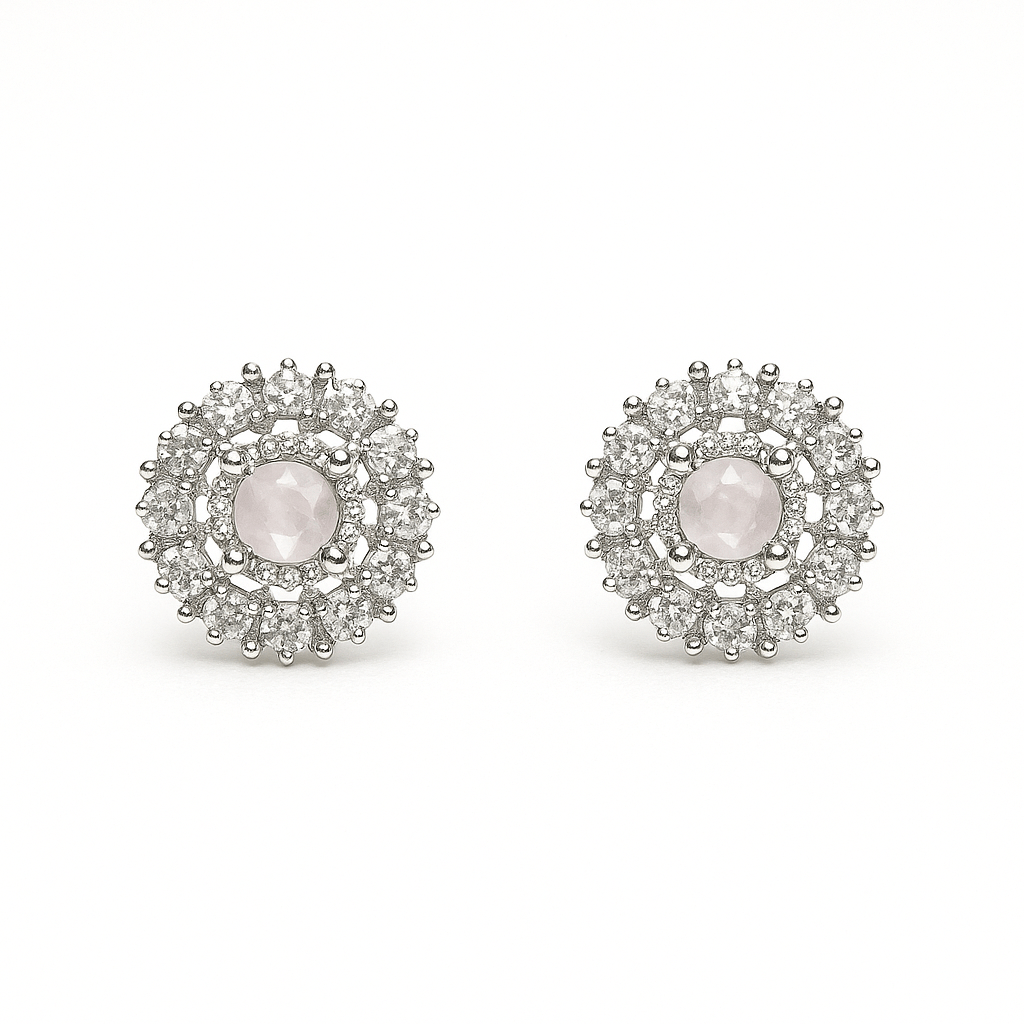 Sparkling Stud Earrings - Navya Jewelry