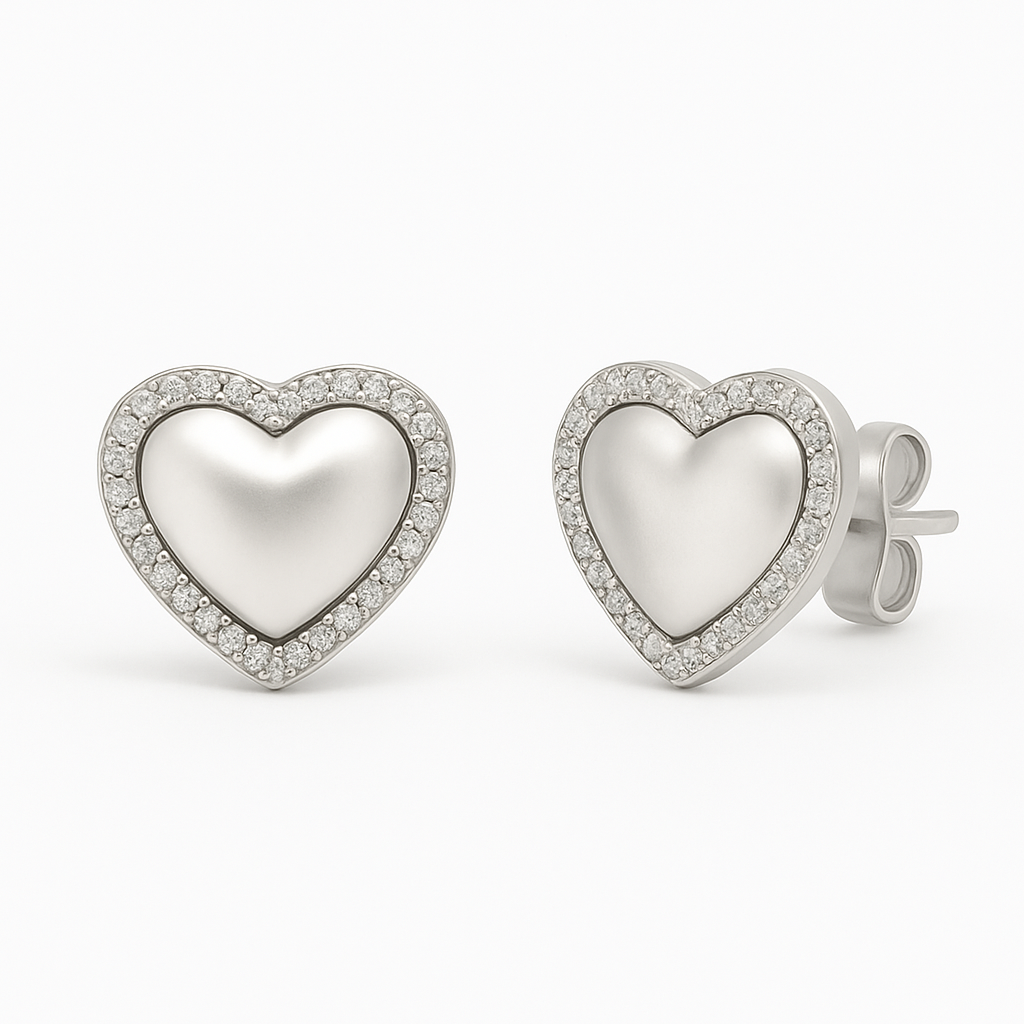 Premium Heart Stud Earring