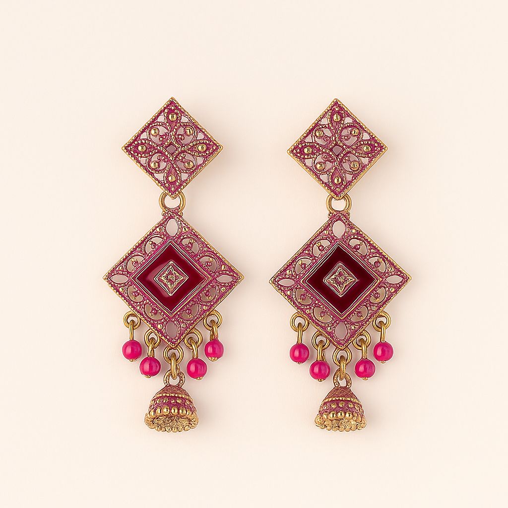 Dangler Jhumka Set of 5 - Navya Jewelry