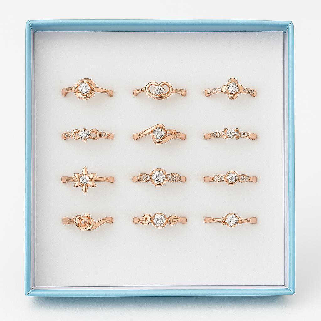 RING SET OF 12 - Navya Jewelry