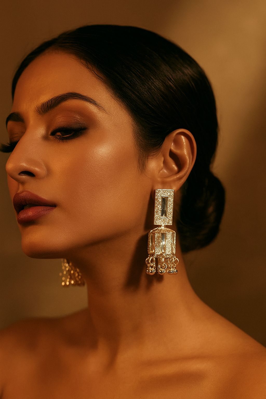 Silver Jhumka Set of 6 - Navya Jewelry