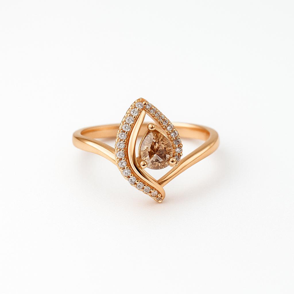 Rose Gold Combo Rings Set 12 - Navya Jewelry