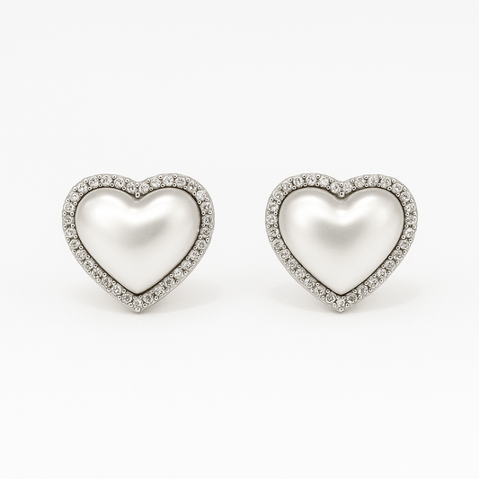 Premium Heart Stud Earring - Navya Jewelry