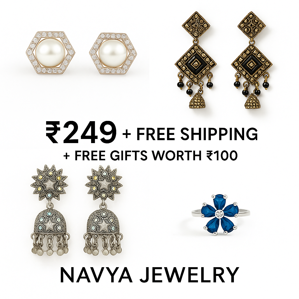 Stud Earrings | Ring [Set of 4]