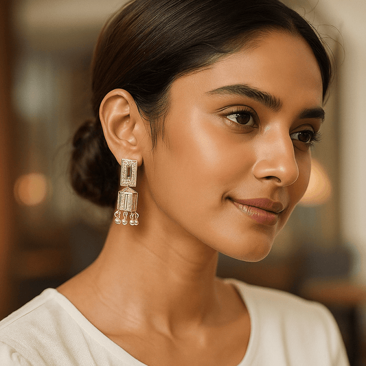 Silver Jhumka Set of 6 - Navya Jewelry