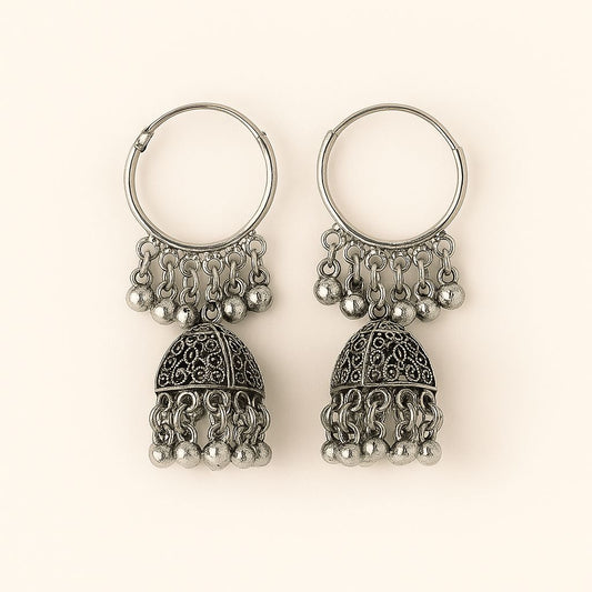 Oxidised Jhumka [pack of 3] - Navya Jewelry
