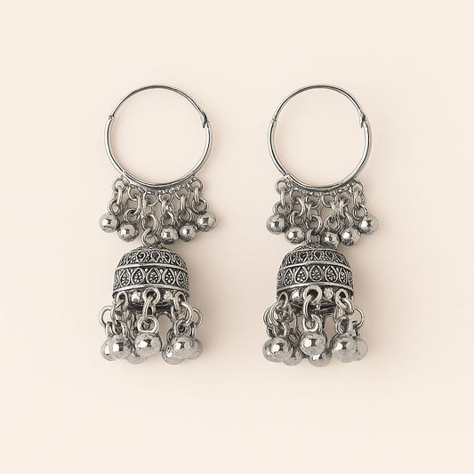 Oxidised Jhumka Set of 6 - Navya Jewelry