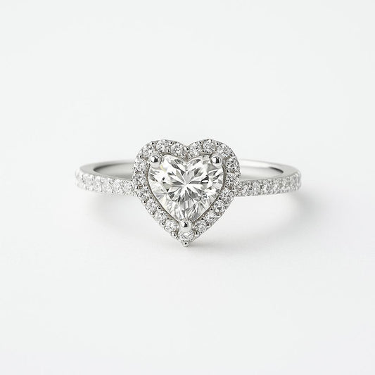 Heart Silver Ring - Navya Jewelry