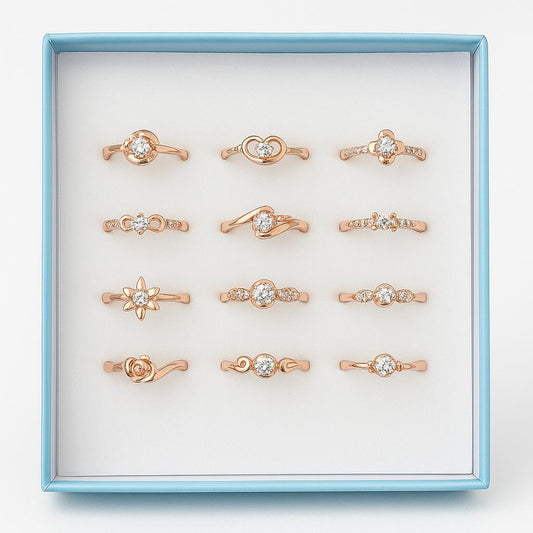 RING SET OF 12 - Navya Jewelry